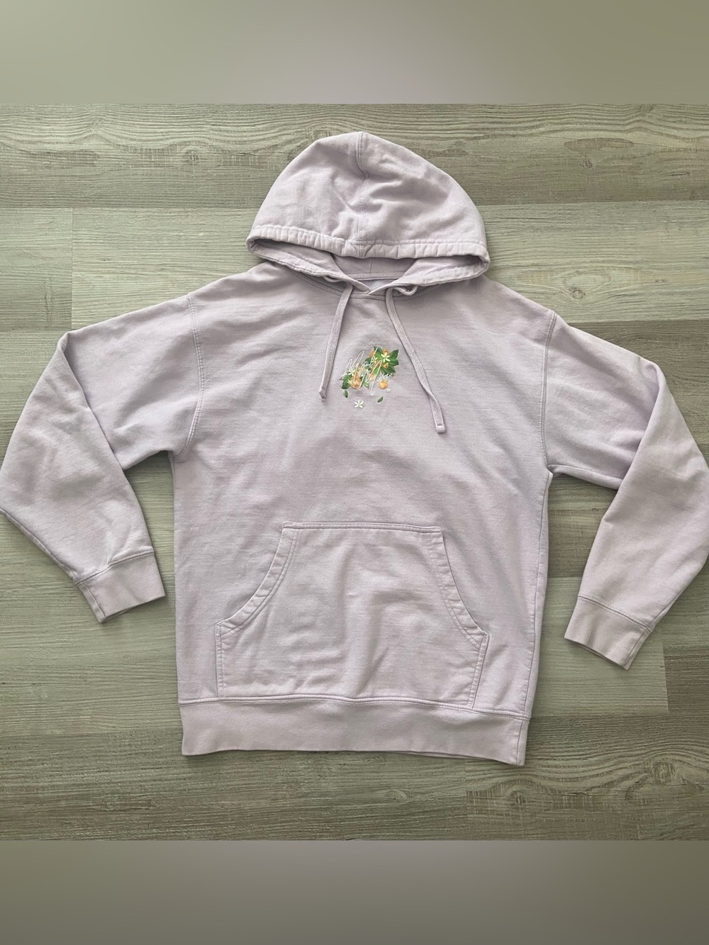 Mogul Moves Ludwig Ahgren Lavender Summer Floral Hoodie Size M